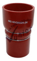 Manguera Roja Silicon Navistar 3 x 2-1/2" 2 Arillos